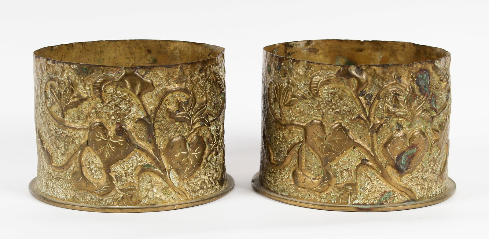 Two German Military WWI Trench Art Shells (1 of 5)