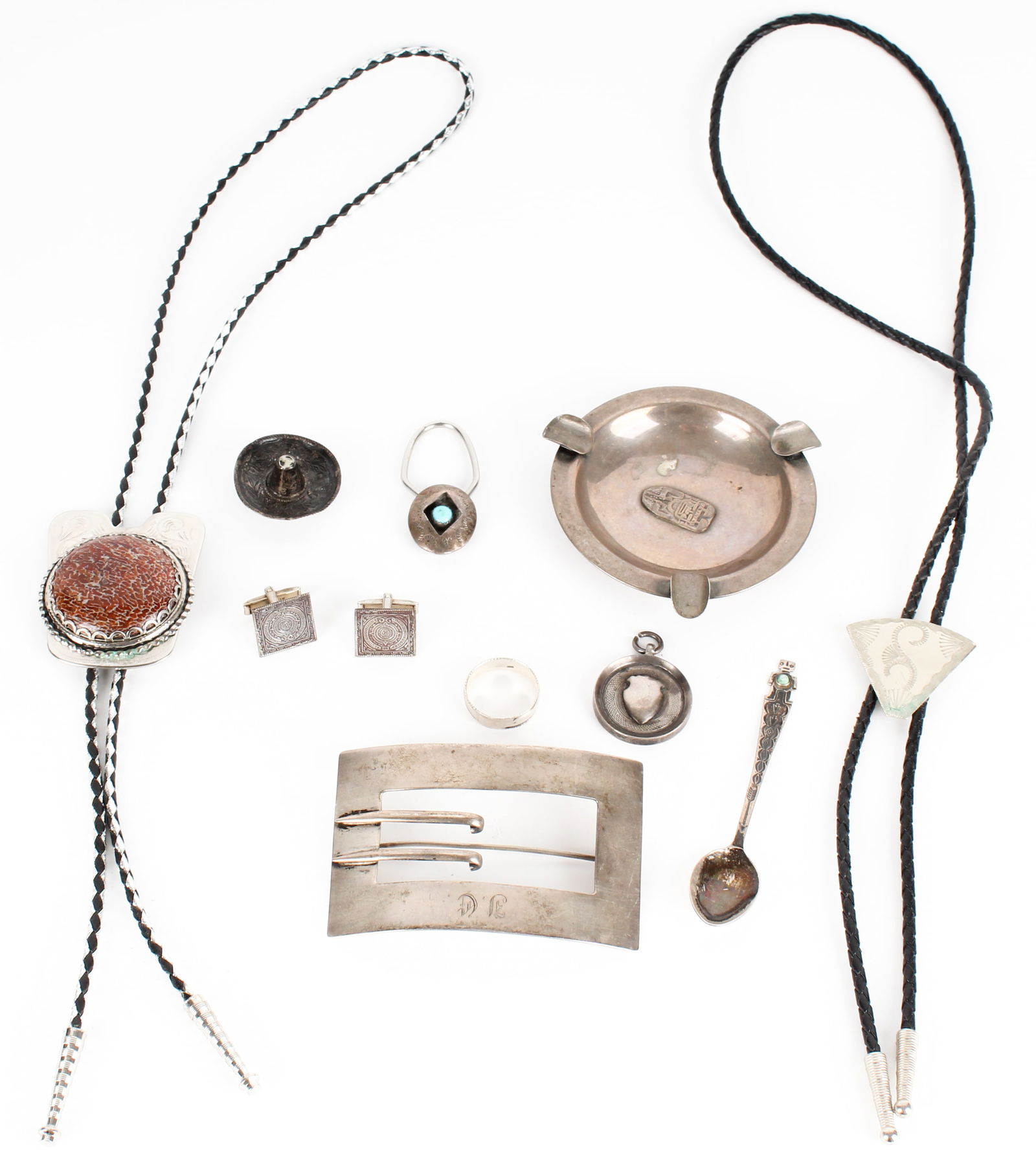An Eclectic Assortment of Silver Items & Two Men's Bolo Ties (1 of 16)