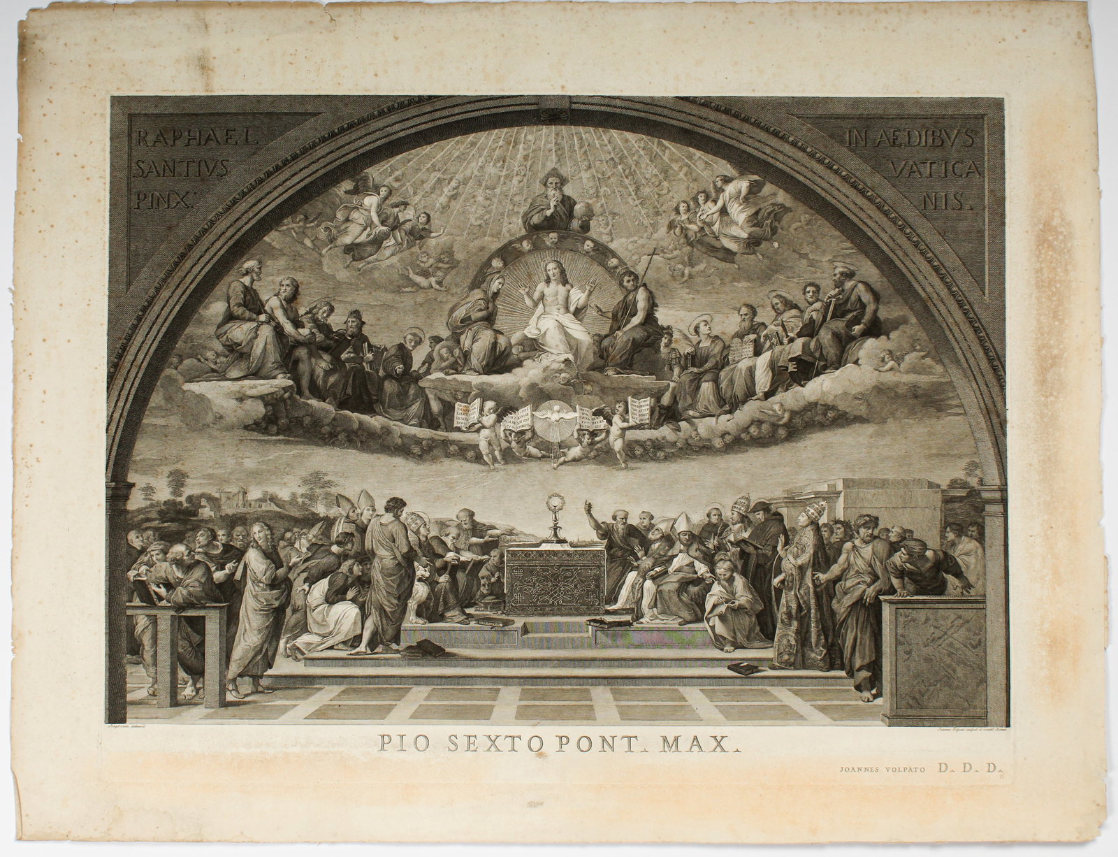 Giovanni (Joannes) Volpato After Raphael, 18th Century Engraving (1 of 5)