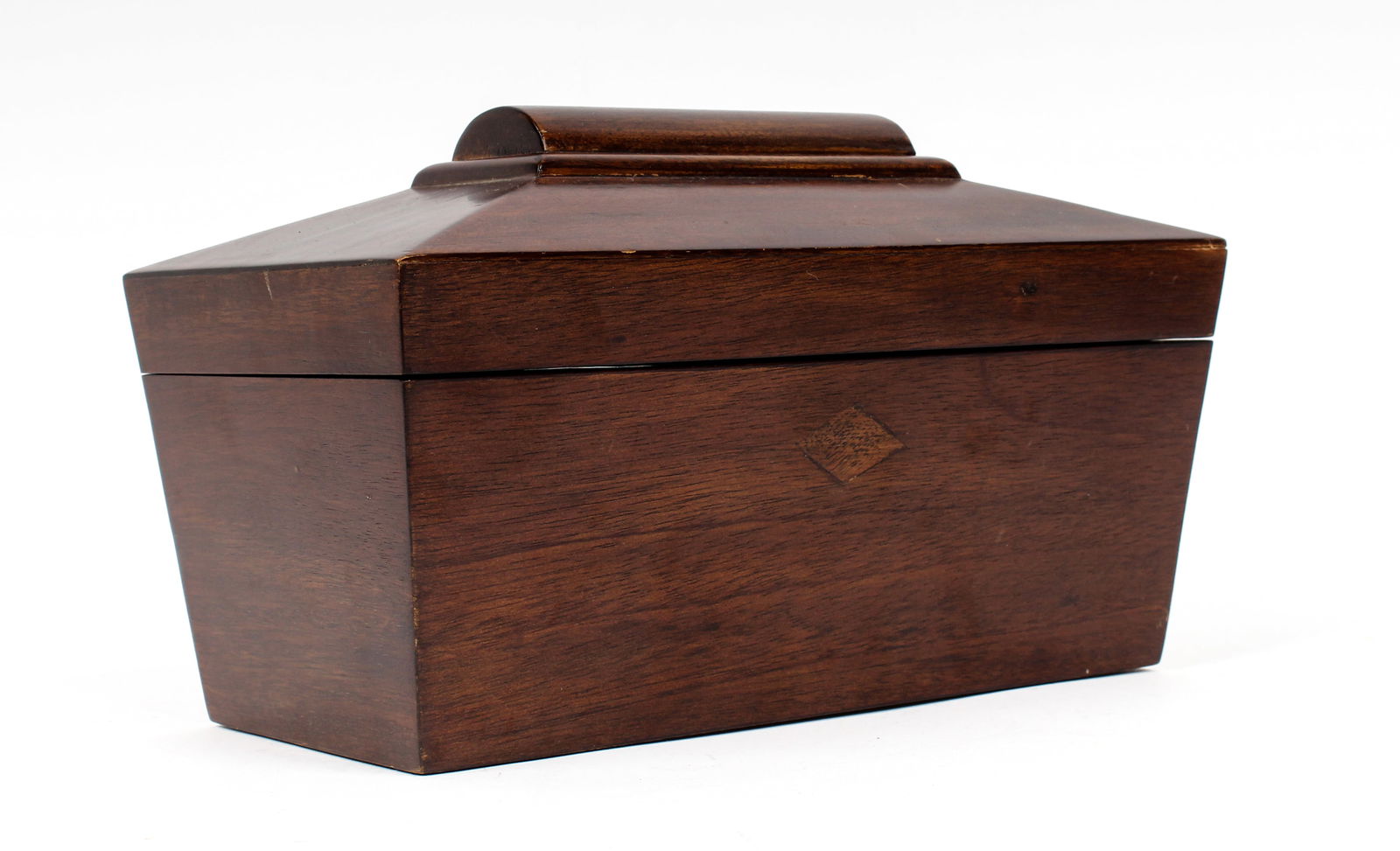 English Rosewood Sarcophagus Tea Caddy (1 of 6)