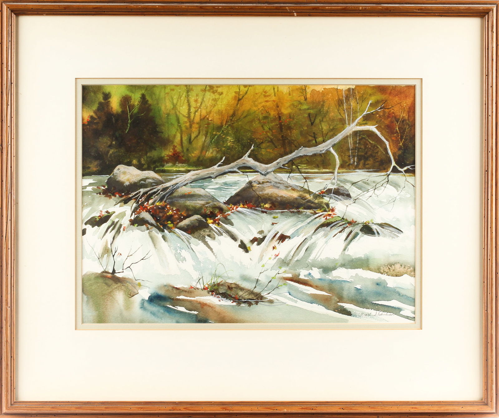 Pearl Slobodian (American, 20th Century) October, Rapp's Dam, French Creek, Chester County (1 of 6)