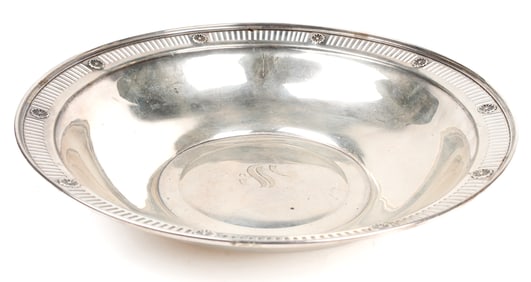 Meriden Sterling Silver Reticulated Bowl