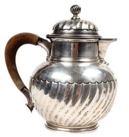 English Victorian Sterling Silver Teapot Francis Boone Thomas Ca. 1889