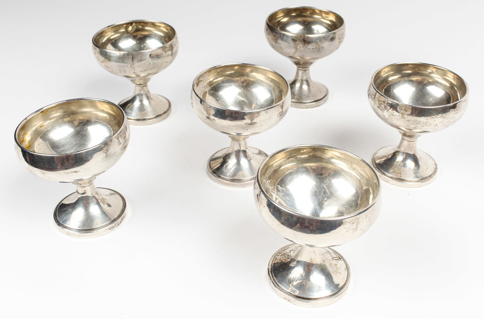Six Sterling Silver Sherbet Cups, M. Fred Hirsch (1 of 3)