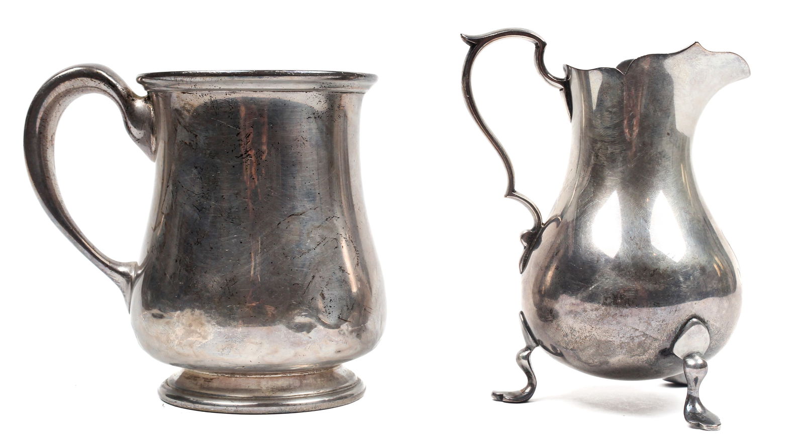 Shreve, Crump & Low American Sterling Silver Creamer and Tankard (1 of 6)