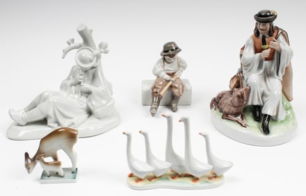 Zsolnay Pecs Porcelain Figurines