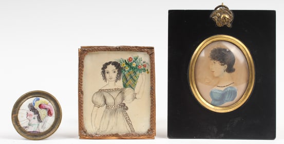 Antique American Miniature Portraits
