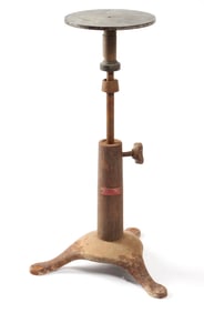 Antique Industrial Potter's Extension Banding Wheel Pedestal / Stand