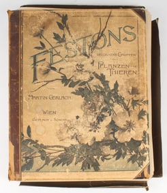 Martin Gerlach (German, 1846-1918) Festons und Decorative Gruppen Aus Pflanzen und Thieren, Panel