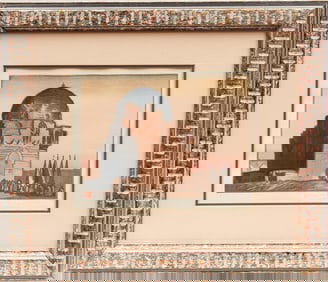 Yoshijiro Urushibara (Japanese, 1888-1953) Mosque Ibu Toulon, Woodblock Print