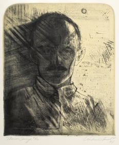 Andrew Rush (American, B. 1931) Mirror Image, Etching