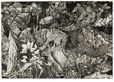 Stephen Raul Anaya (American, B. 1946) Compendium Maleficarum, Etching