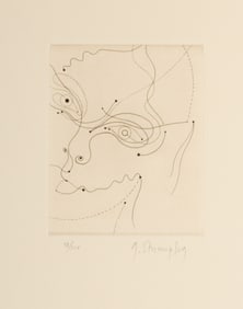 George Stuempfig (American, 20th C.) Eight Surreal Etchings