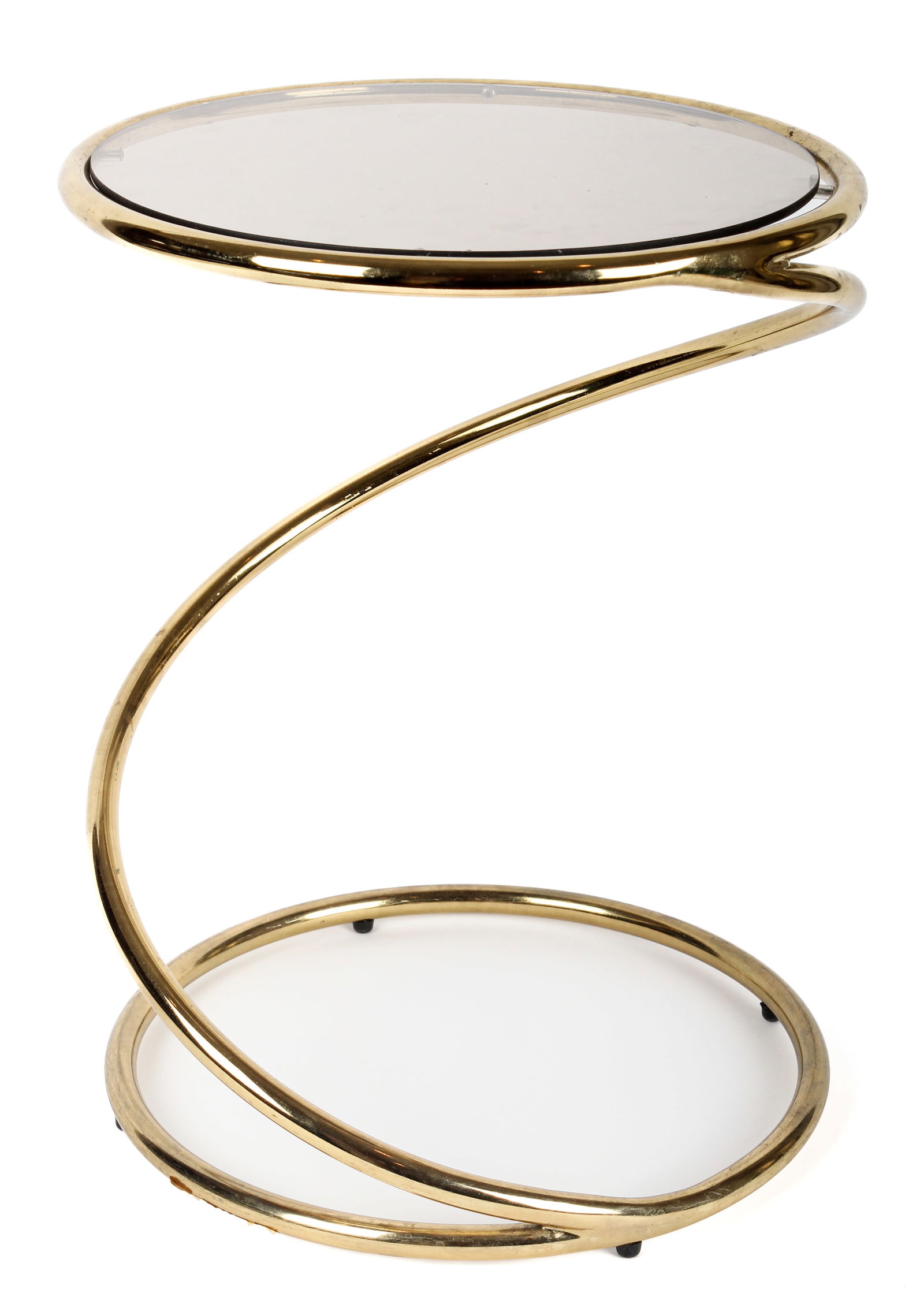 Leon Rosen for Pace Brass Spiral / Spring Side Table (1 of 6)