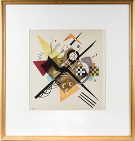 Wassily Kandinsky (1866-1944) Abstract Composition (Fond Blanc II), Lithograph, Limited Edition