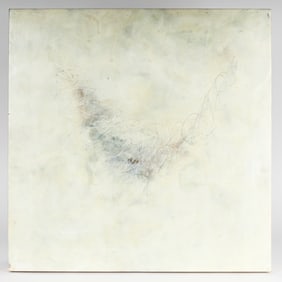 Patricia Dusman (American, B. 1962) Floating, Encaustic on Panel Painting