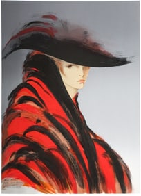 Vicky Montesinsos (B. 1944) Three Lithographs, Elegant Ladies