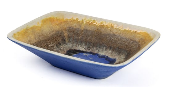 Mid Century Modern Marcello Fantoni for Raymor Brutalist Art Pottery Bowl