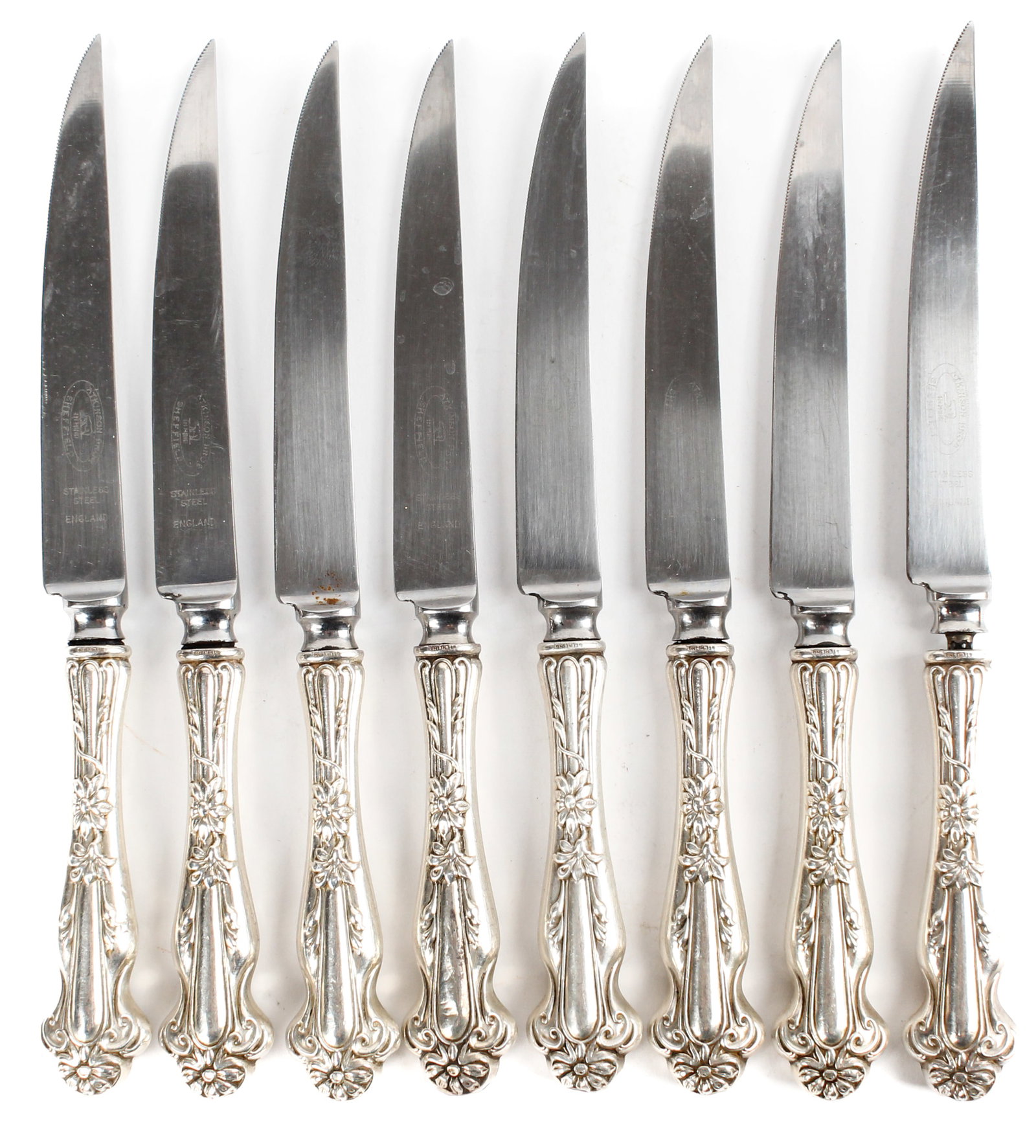 Atkinson Brothers Sheffield Sterling Handled Steak Knives (1 of 4)