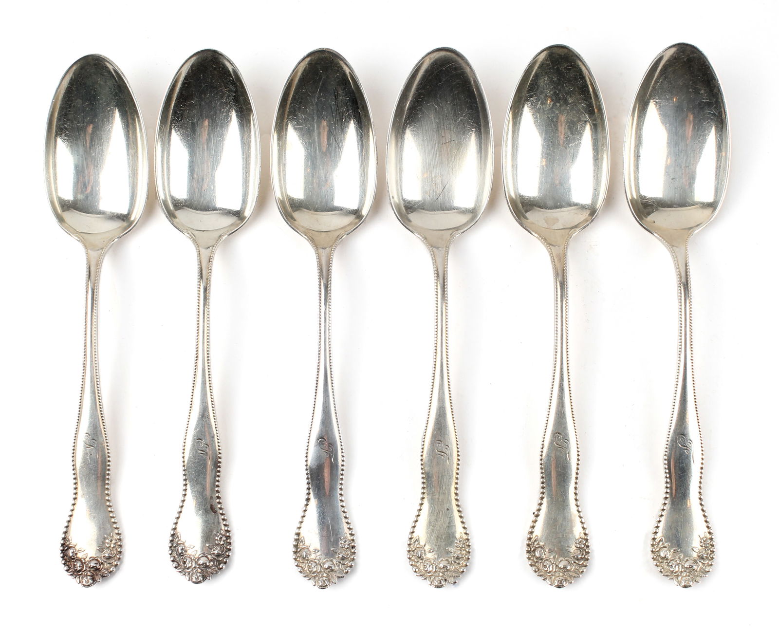 Six Gorham Lancaster Sterling Silver Table Spoons (1 of 4)