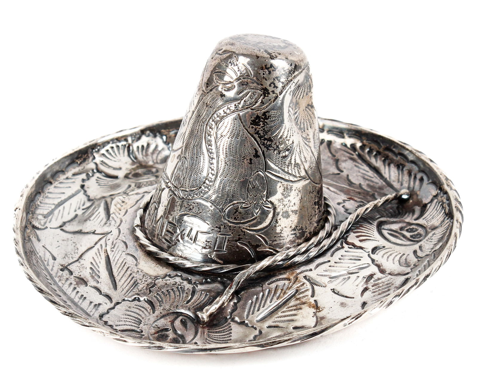 Maciel Mexican Sterling Silver Figural Sombrero Sculpture (1 of 4)
