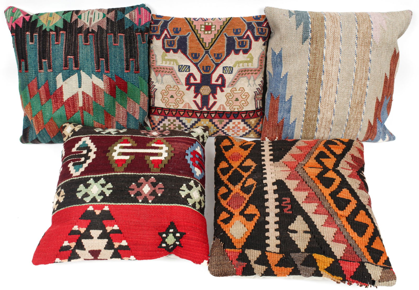 Vintage Wool Kilim Rug Pillows (1 of 2)