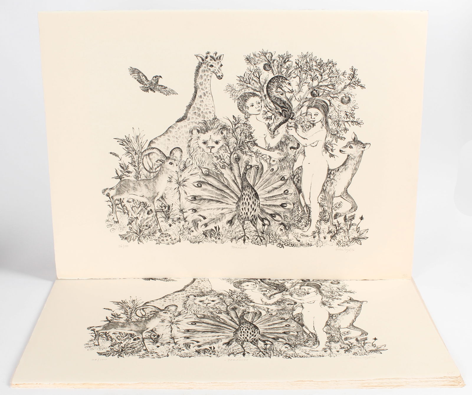 Helen Siegl (American, 1924-2009) 17 Lithographs, Paradise (1 of 4)