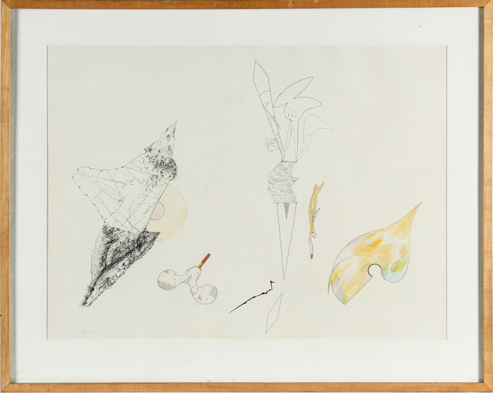 Rodger LaPelle (American, 1936-2020) Untitled, Abstract Drawing (1 of 4)