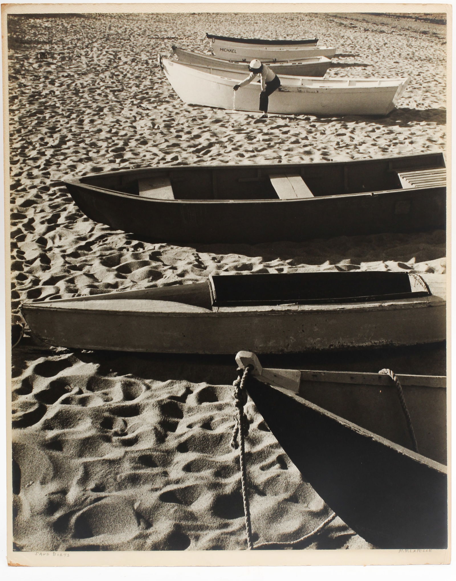 R.R. Lapelle, Ca. 1950 Large Silver Gelatin Print Photographs, Beach and Shore Themes (1 of 7)