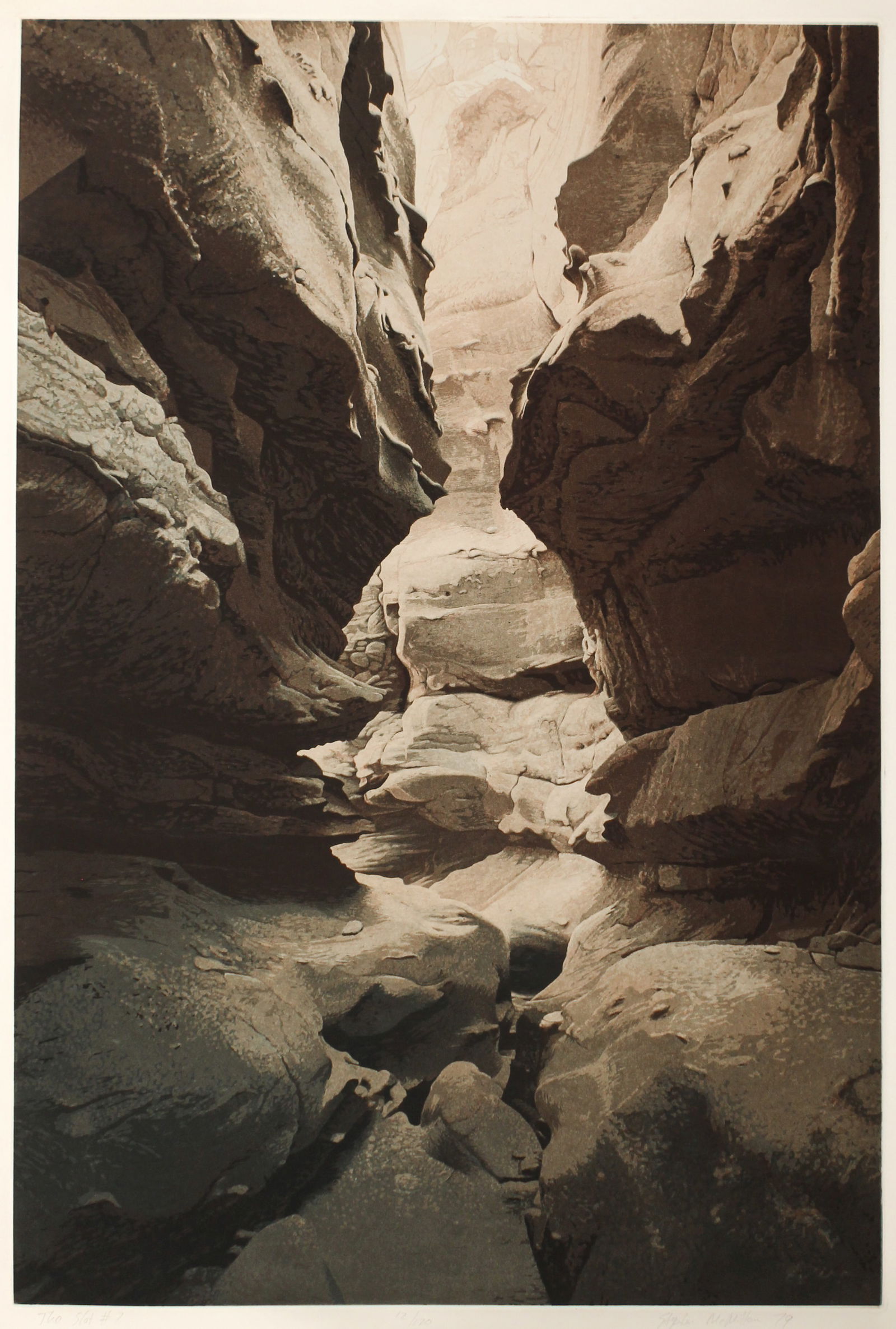 Stephen McMillan (American, B. 1949) The Slot #7, Aquatint (1 of 3)