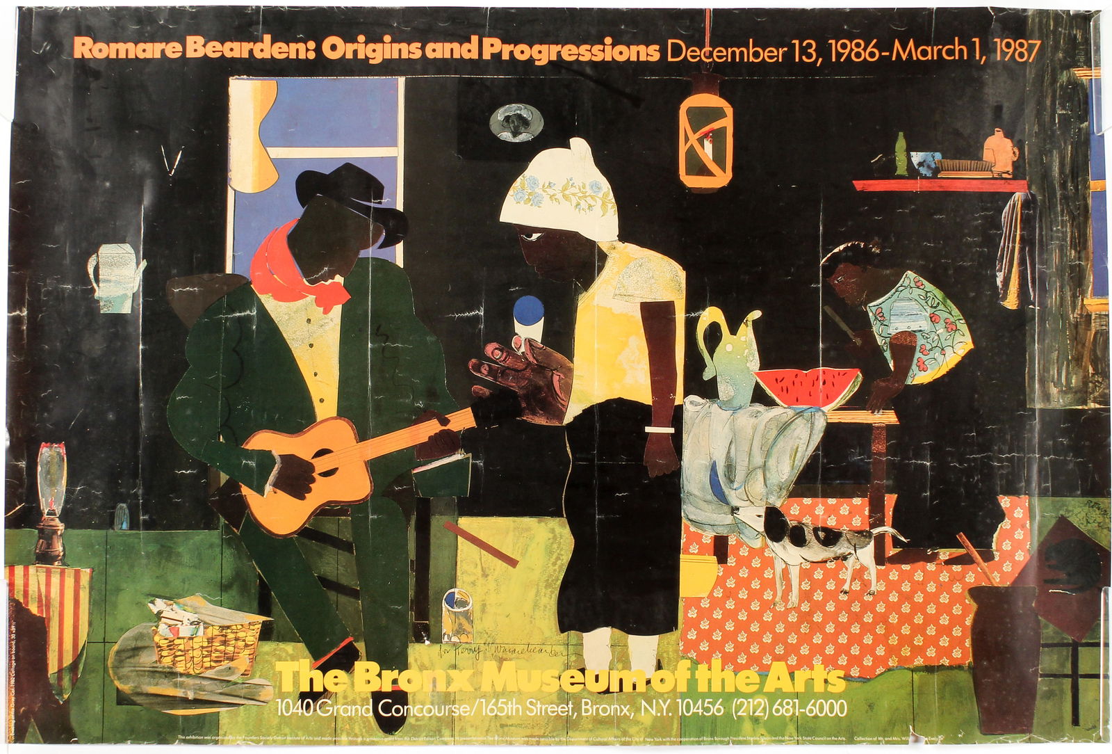 Four Romare Bearden Signed Exhibition Posters, Lithograph (1 of 8)