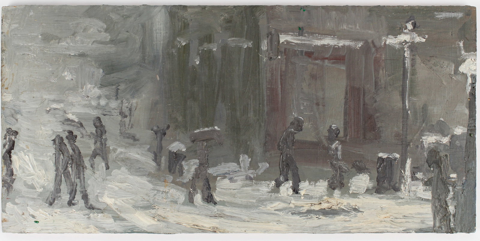 Matthew Radford (British, B. 1953) New York City Street Scene, Oil on Panel Painting (1 of 2)