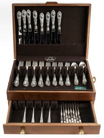 Towle King Richard Sterling Silver Flatware Service For Eight