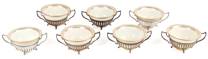 Lenox & Gorham Sterling Silver Bouillon Cups