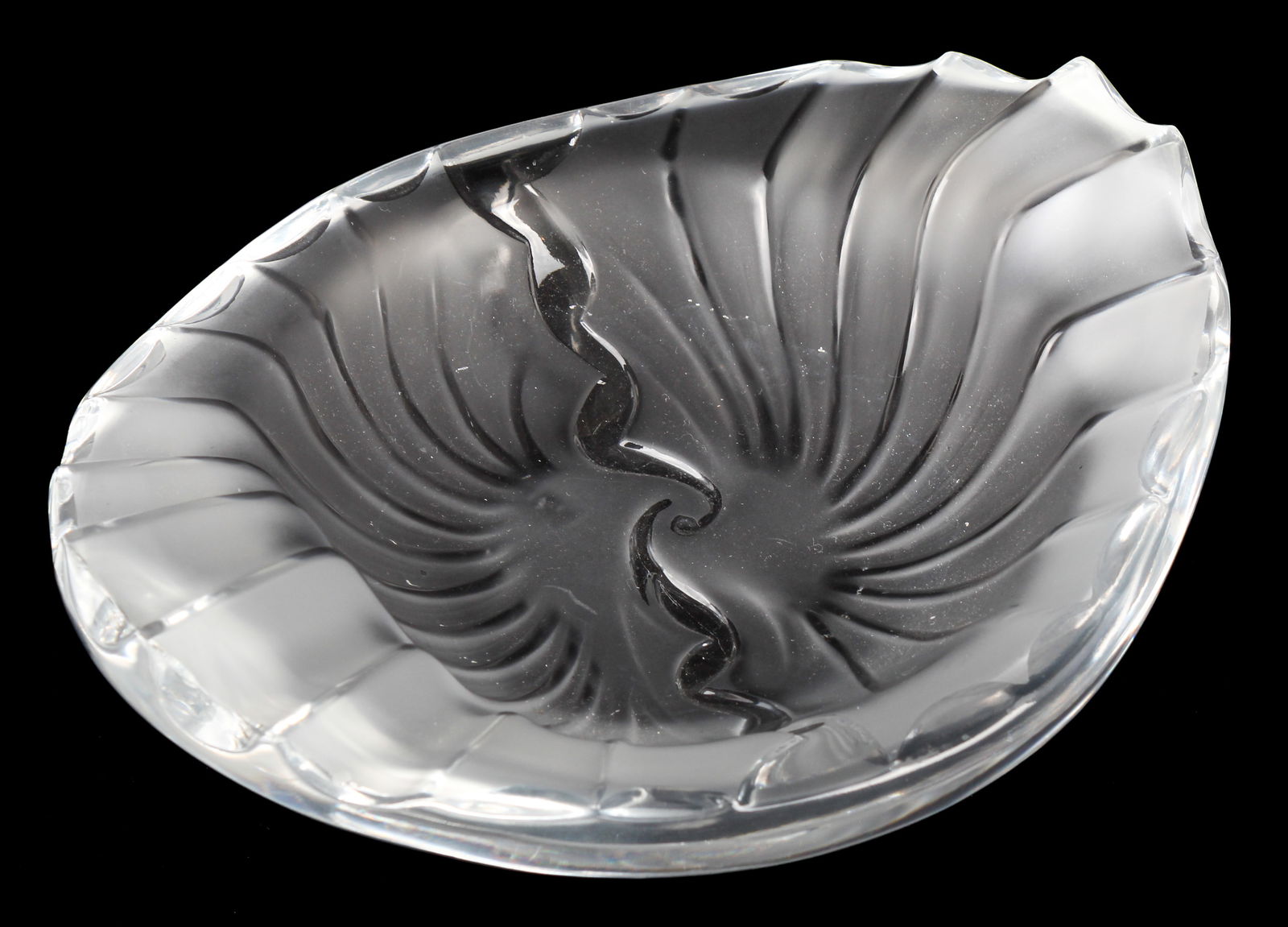 Lalique Crystal Nancy Cendrier Art Glass Ashtray / Bowl (1 of 3)