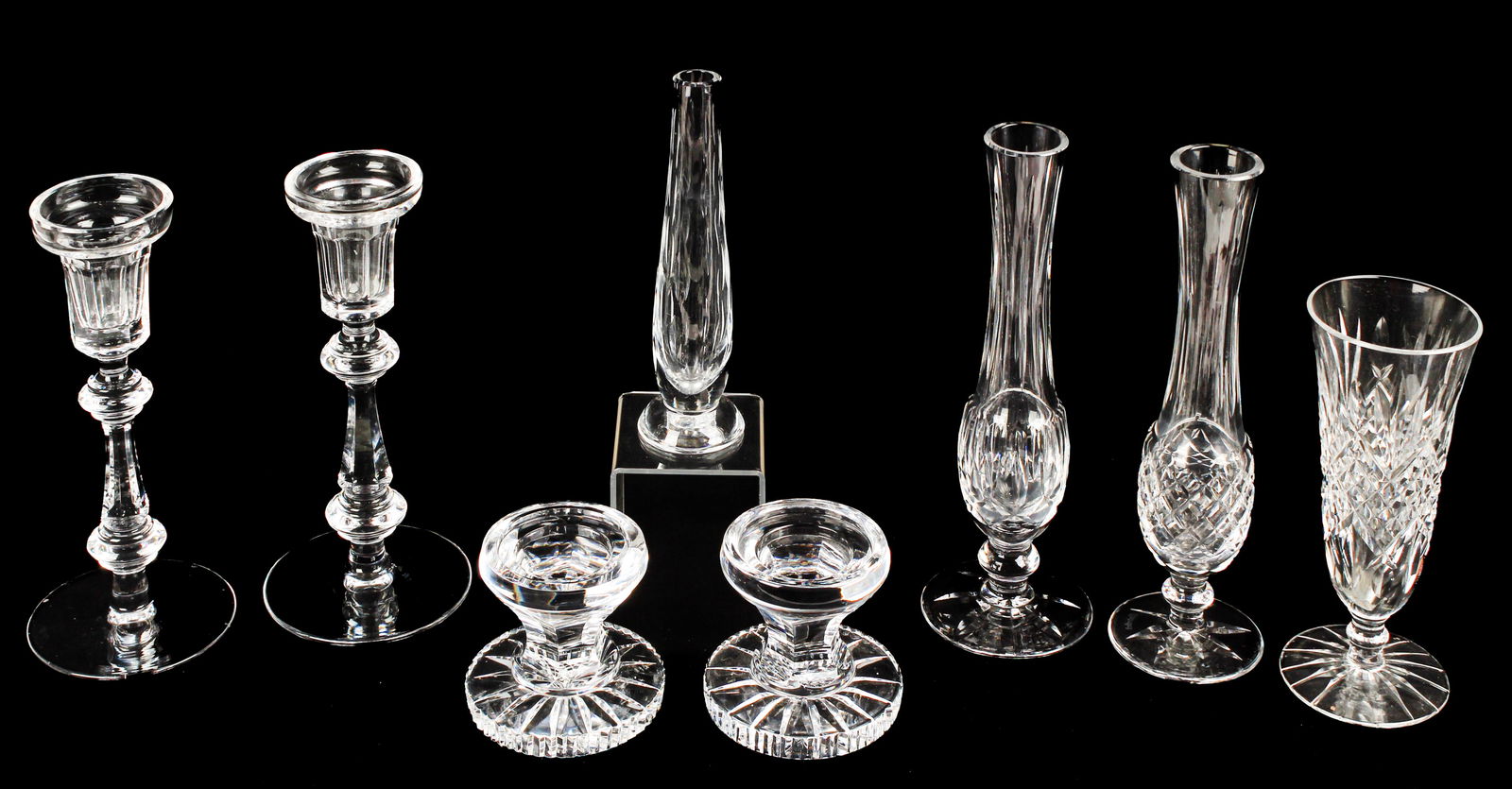 Waterford Crystal Curraghmore Candleholders, Vases Etc. (1 of 3)