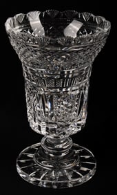 Waterford Clare 10" Pineapple and Diamond Cut Crystal Vase