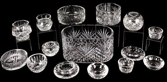 Waterford Crystal Bowls, Ashtrays, Etc.