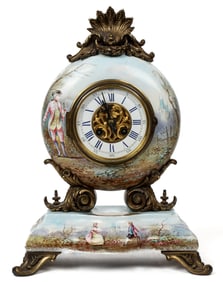 Antique 19th C. Eugene Farcot French Ormolu Mounted Parisian Mantel Clock