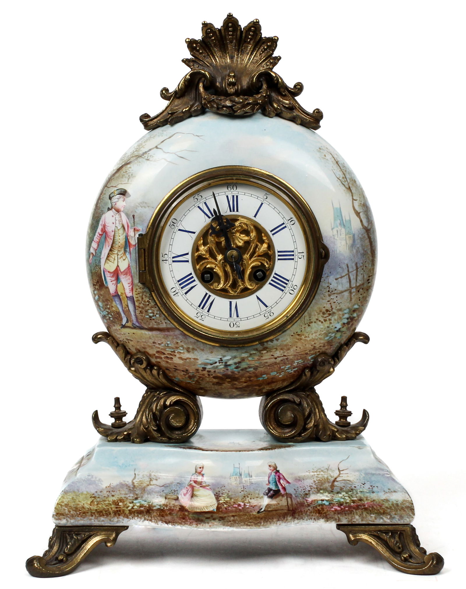 Antique 19th C. Eugene Farcot French Ormolu Mounted Parisian Mantel Clock (1 of 8)