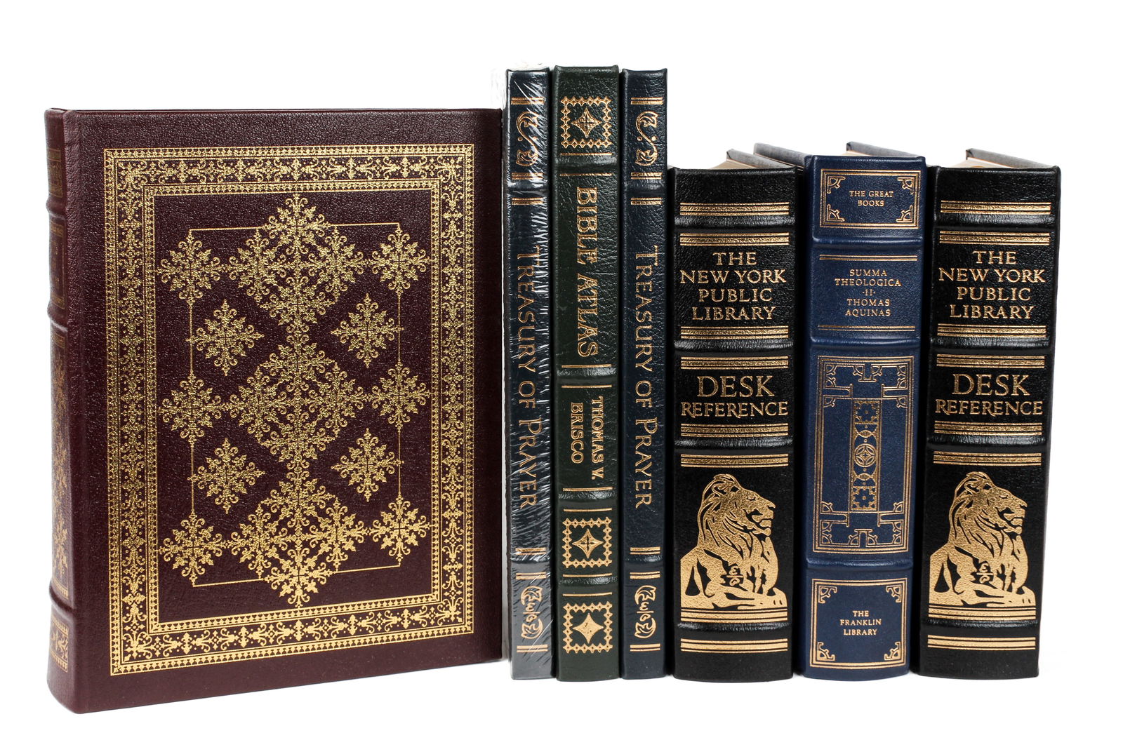 The Easton Press, Seven Books, New York Public Library Desk Reference, Religious (1 of 2)
