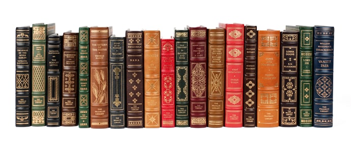 The Franklin Library, 19th Century Authors Books - Thackeray, Marner, Hardy, Twain Etc.