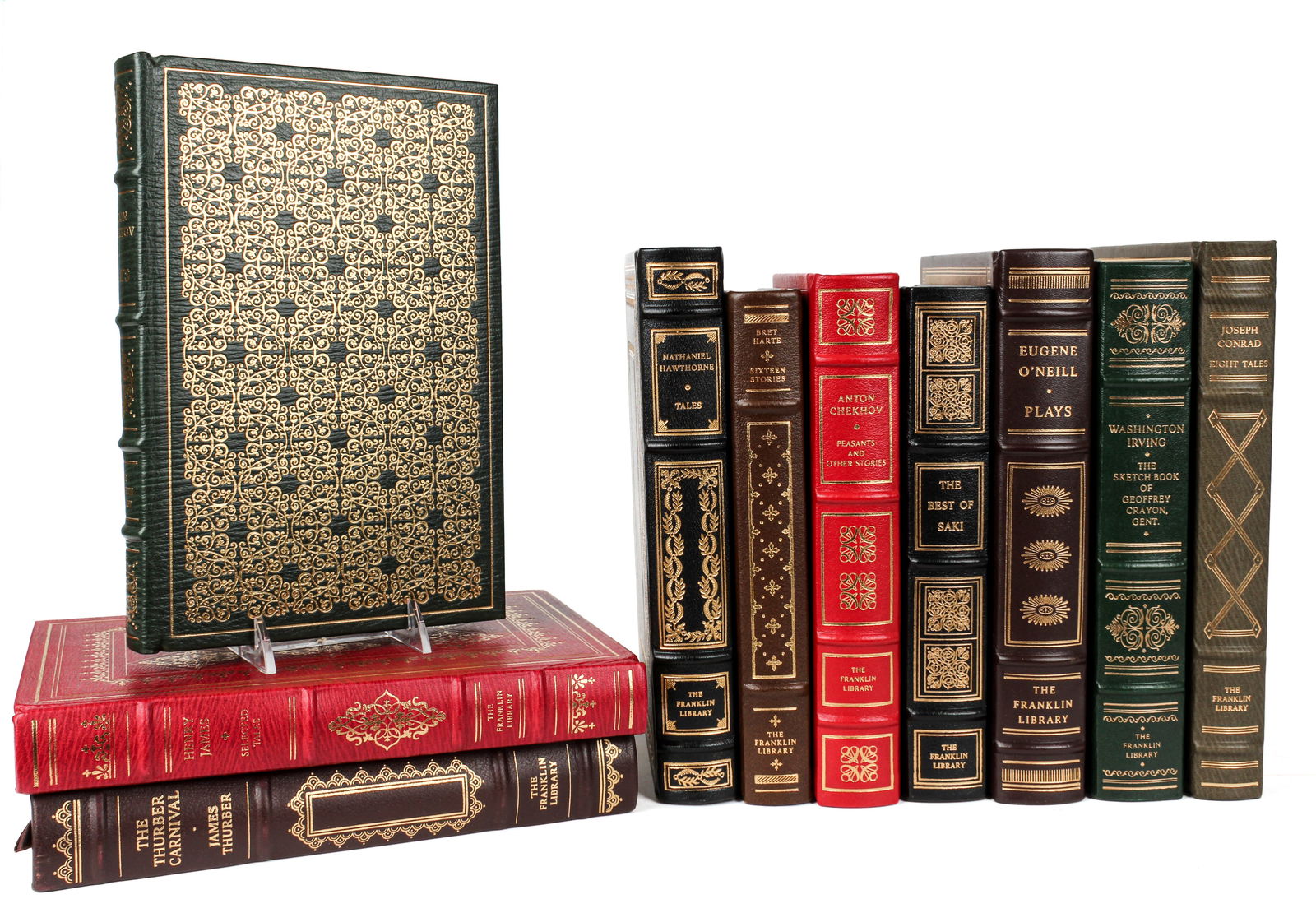 The Franklin Library, Ten Books, Tales, Essays, Stories, Plays Etc. (1 of 2)