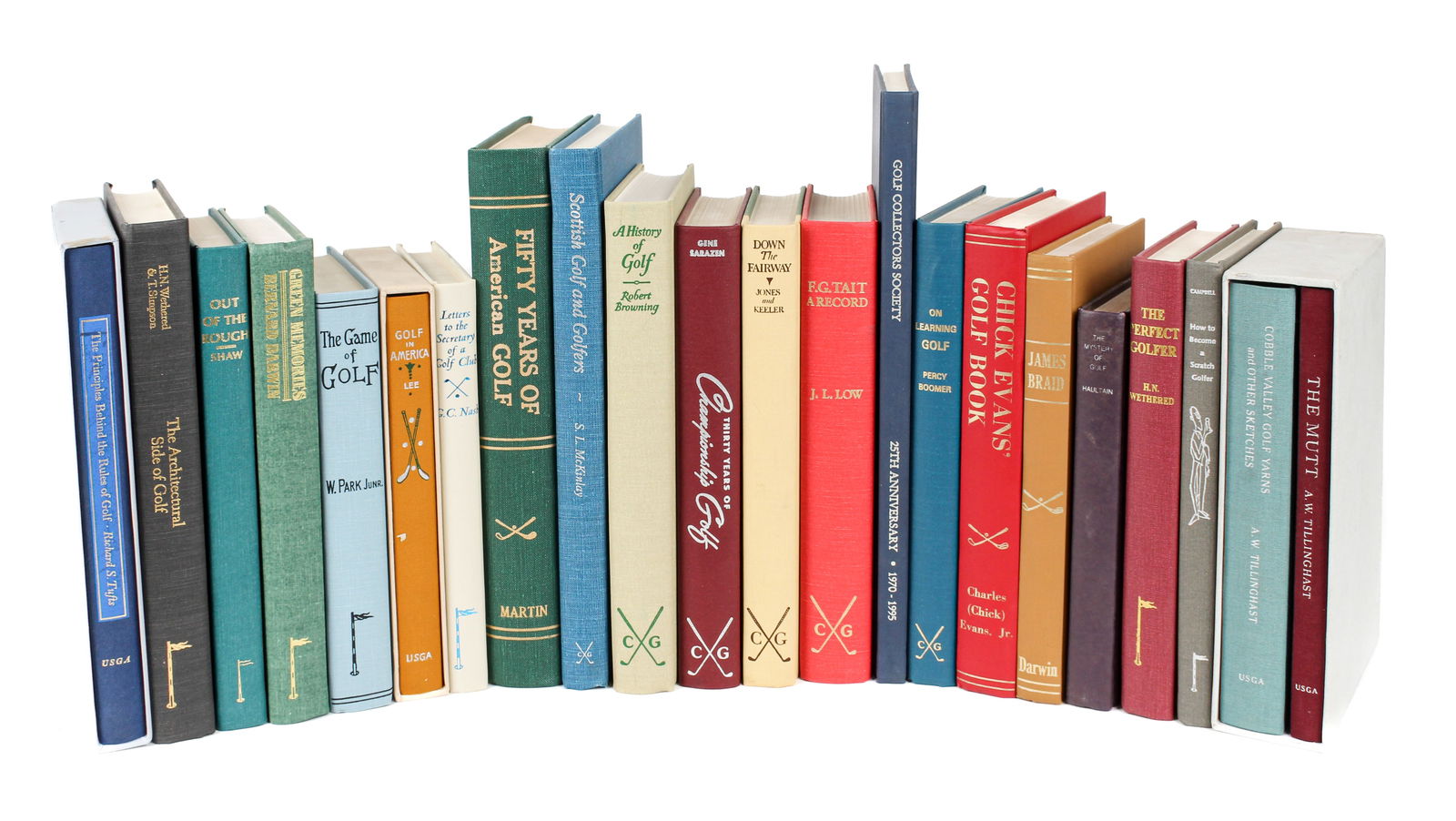 Twenty-Two Golf Books, Down The Fairway (Jones), Willie Park Jr. James Braid, Darwin Etc. (1 of 4)