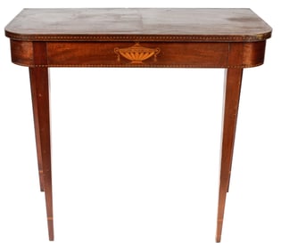 Federal Style Inlaid Mahogany Console Table