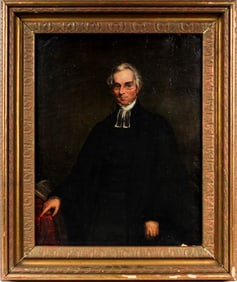 19th Century English School, Portrait of a Barrister, Oil on Canvas Painting