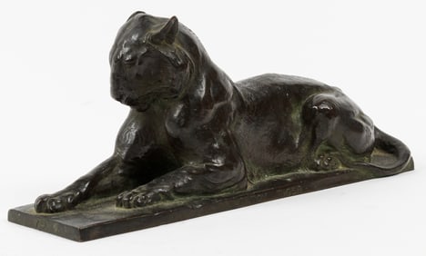 Alexander Phimister Proctor (American, 1860 - 1950) Princeton Tiger, Bronze Sculpture