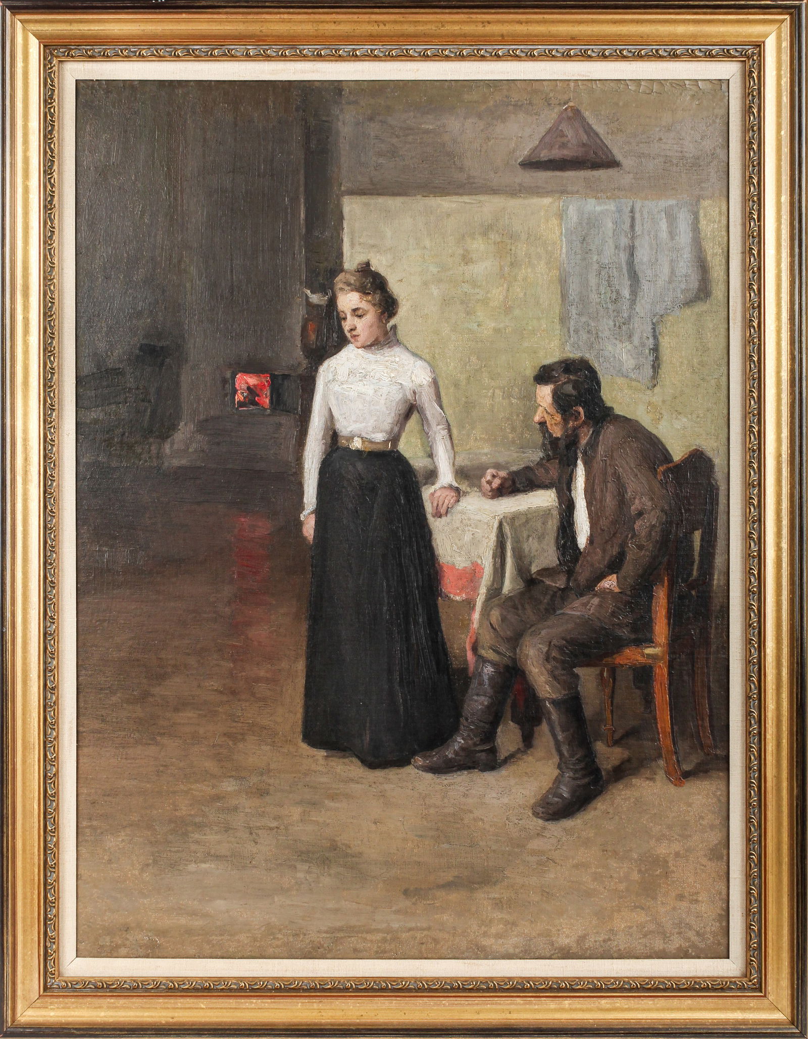 Russian School, Interior Scene Painting, Early 20th Century (1 of 4)