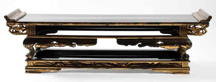 Japanese Gilt & Lacquered Low Altar Table