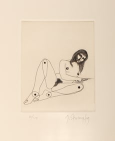 George Stuempfig (American, 20th C.) Ten Surreal Etchings